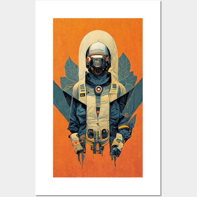 Cosmic Nature Retro Sci Fi Design Wall Art by JoshWhiteArt